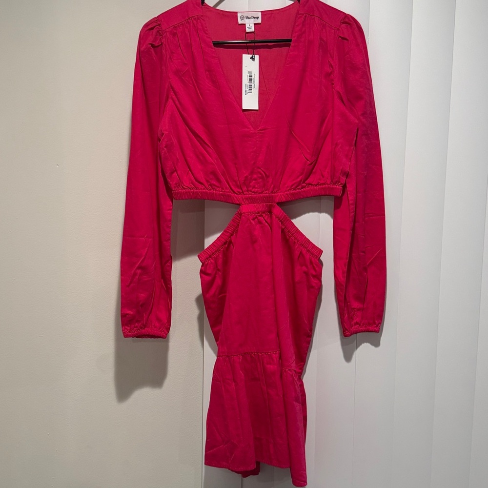Sita Cut Out Dress Hot Pink